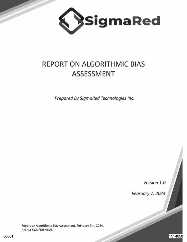 Bias report Short Stay Visum – SigmaRed for the Dutch Ministry of Ministry of Foreign Affairs